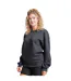 Sweat Eco Premium Adulte Encre Noire Chiné Jerzees-1