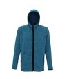 Tri Dri Mens Melange Knit Fleece Jacket (Sapphire/Black Fleck) - UTRW5459