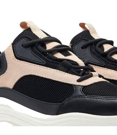 Baskets Cyrus Femme Noir Beige Mallet
