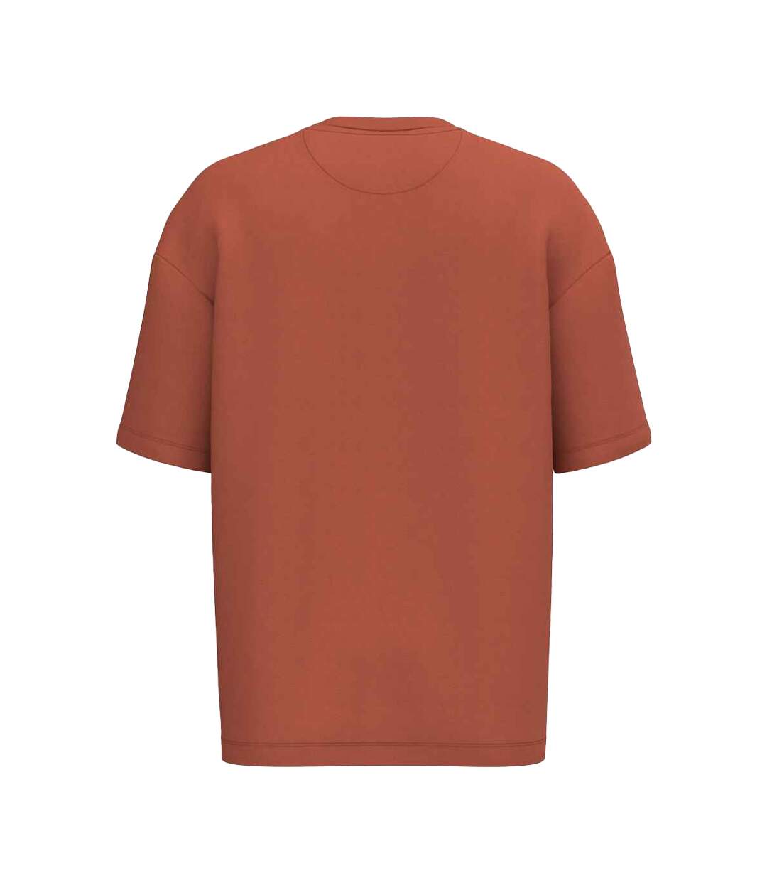 Mens French Terry T-shirt Burnt Brick Native Spirit-2