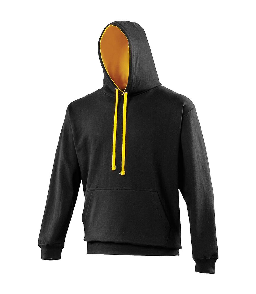 Awdis Varsity Hooded Sweatshirt / Hoodie (Jet Black / Gold)