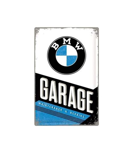 Plaque décorative en métal en relief 40 x 60 cm BMW Garage