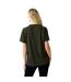 Womens/ladies Diamante T-shirt Khaki Green Biba-3