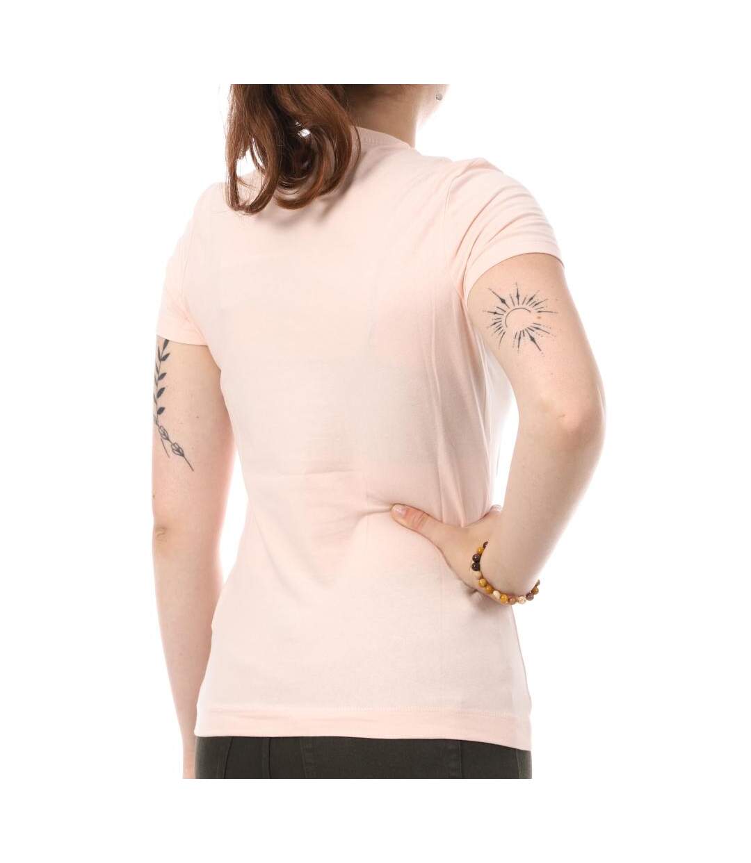 T-shirt Rose Femme Guess Gold - L