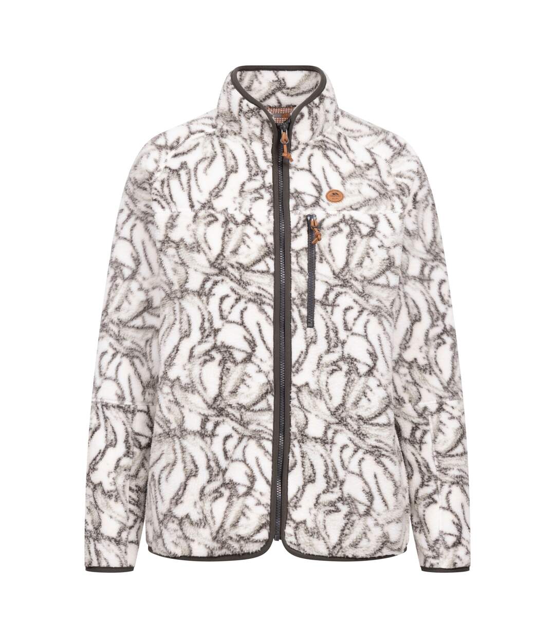 Veste Polaire Col Montant Motif/style Imprimé Jessie Femme Blanc À Motifs Trespass-2