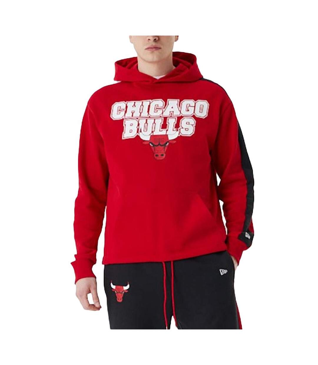 Sweat à Capuche Rouge Homme New Era Nba Chicago Bulls - L-1