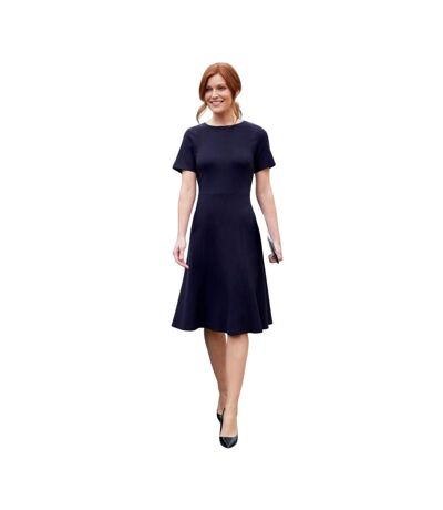 Womens/ladies Belinda Jersey Dress Navy Brook Taverner
