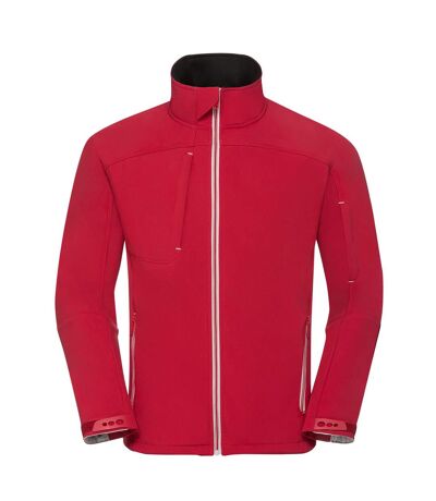 Russell Mens Bionic Soft Shell Jacket (Classic Red)