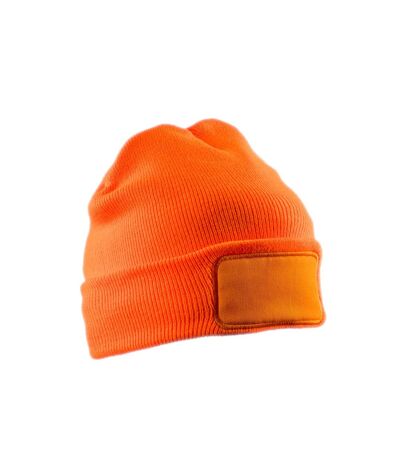 Result Adults Unisex Double Knit Thinsulate Printers Beanie (Fluorescent Orange) - UTPC3737