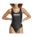 Maillot de bain dos noir adidas en u sportswear-1