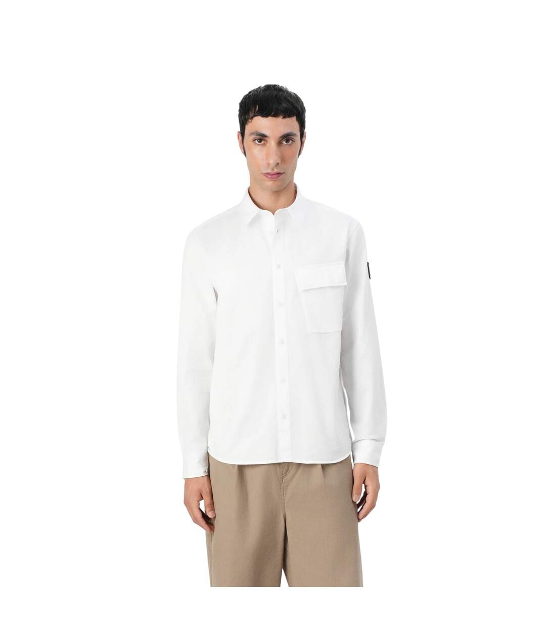 Mens Cotton Shirt White Belstaff-4