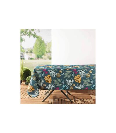 Nappe Toile Cirée Lilidae 140x300cm Turquoise