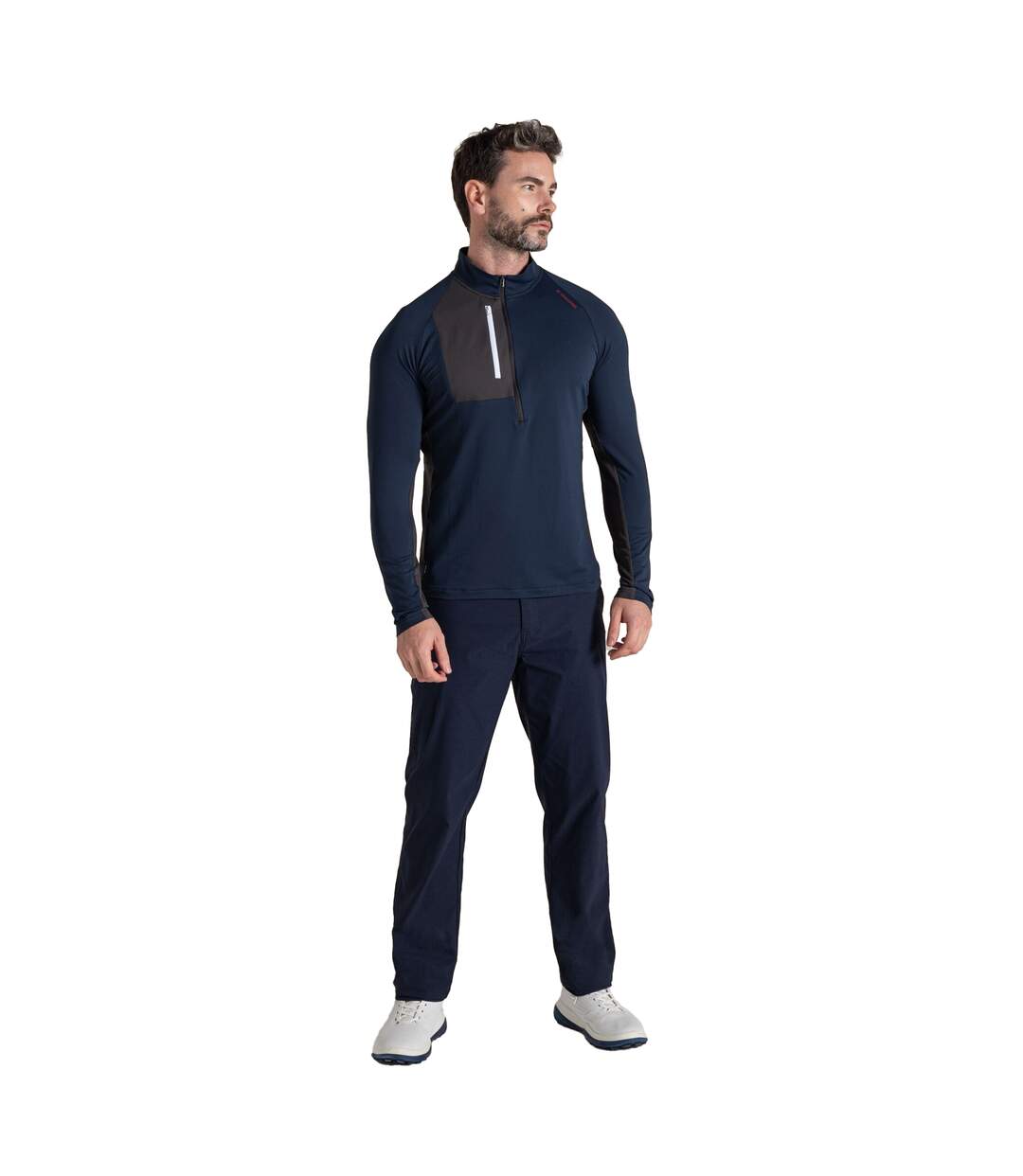 Mens Goswick Nosilife Golf Top Blue Navy Craghoppers-4