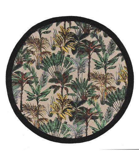 Tapis Déco à Pompons Balinesia 120cm Naturel