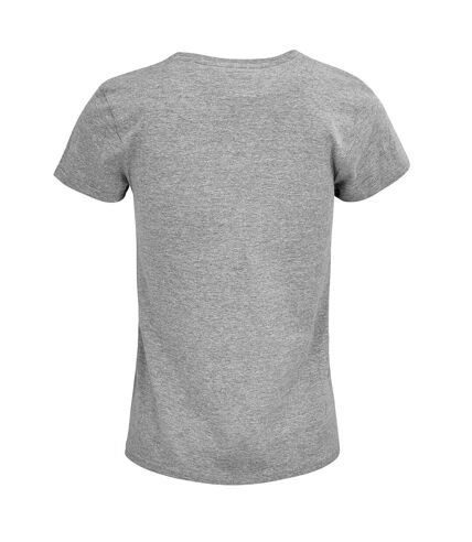 SOLS Womens/Ladies Crusader Marl T-Shirt (Gray)
