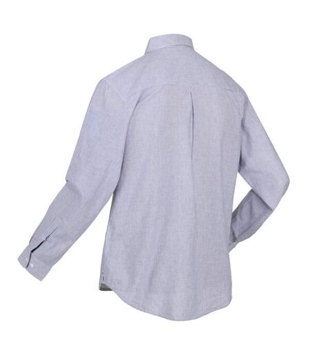 Regatta Mens Brycen Stripe Long-Sleeved Shirt (Tickin) - UTRG7383