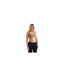 Womens/ladies Drift Strappy Plush Crop Top Beige 4th & Reckless-1