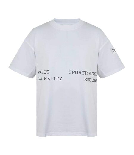 T-shirt Motif/style Logo Nyc Homme Blanc Everlast