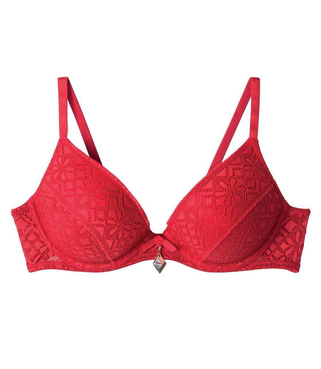 Soutien-gorge ampliforme coque moulée rouge Absinthe