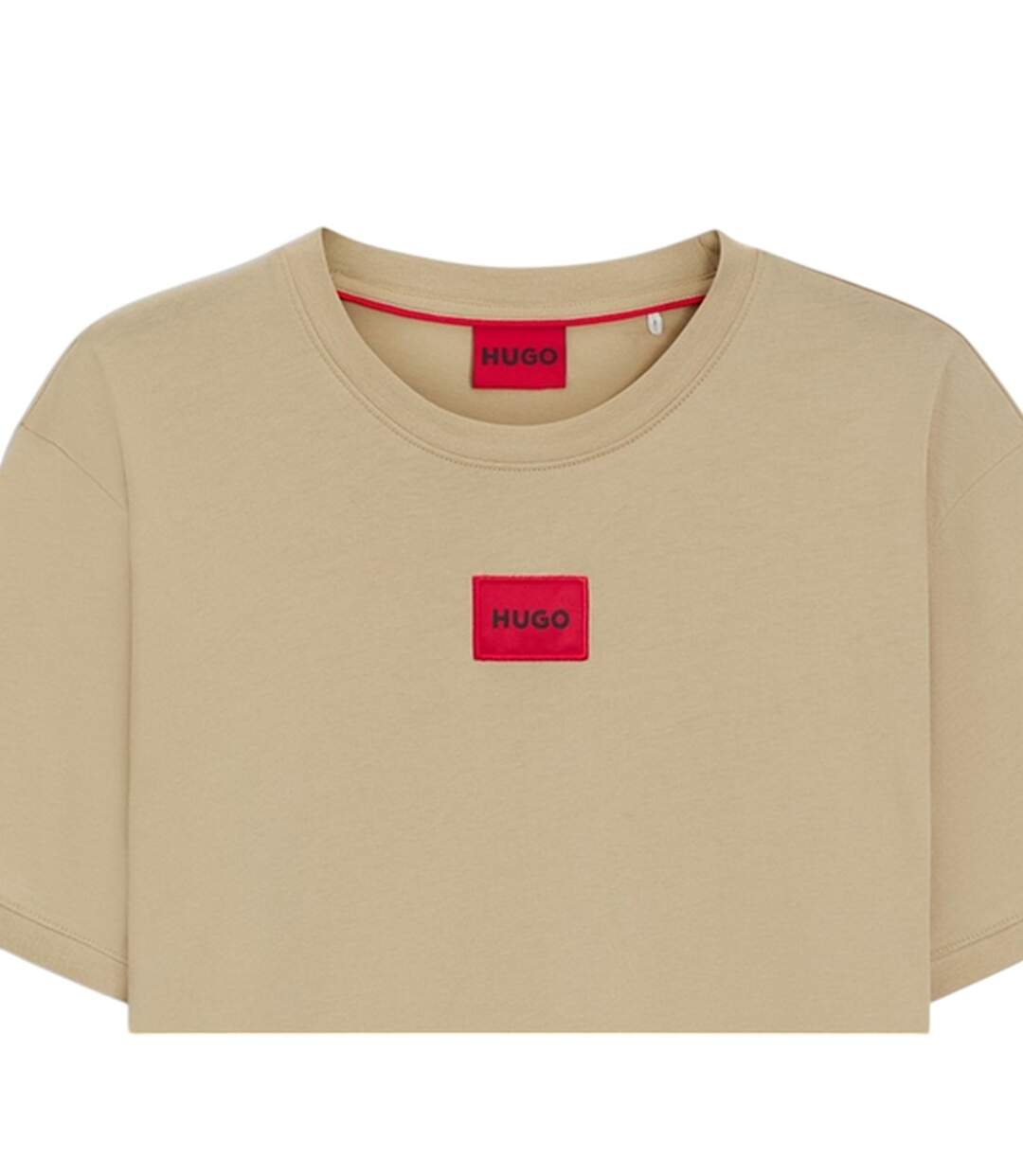 T-shirt Motif/style Logo Sur Poitrine Diragolino Homme Beige Foncé Hugo-3