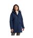Veste Imperméable À Capuche Avec Bord Duveteux Amovible Sofia Femme Bleu Marine Craghoppers-1