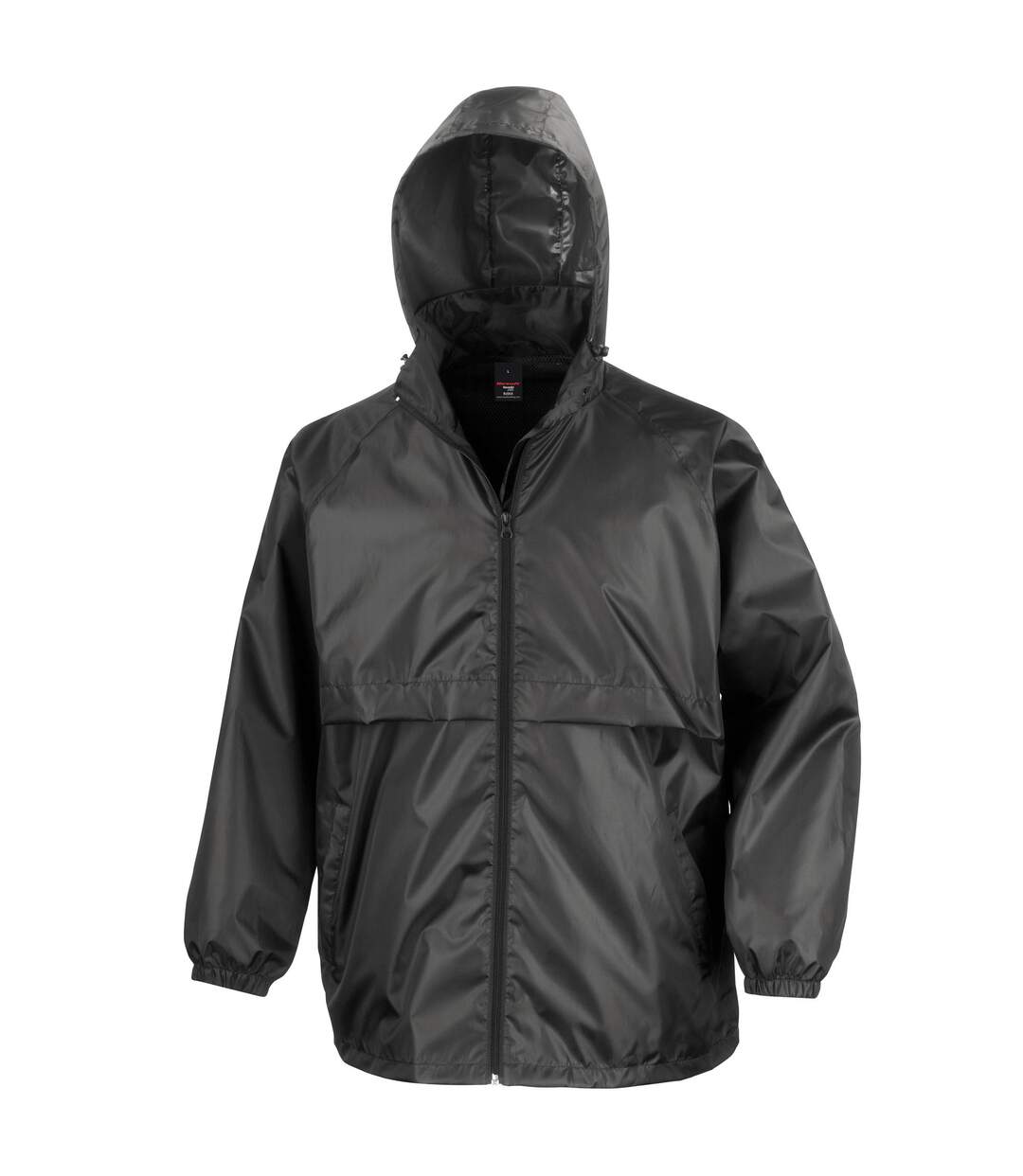 Mens Core Lightweight Waterproof Shield Windproof Jacket Black Result-1