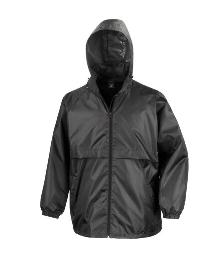 Mens Core Lightweight Waterproof Shield Windproof Jacket Black Result