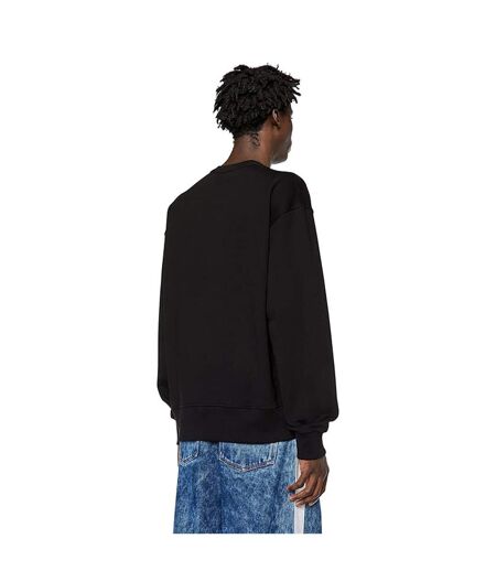 Unisex Adult Distorted Logo Sweatshirt Black Diesel