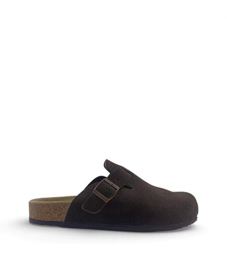 Womens/ladies Leather Mule Sandals Brown Jack Wills