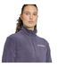 Womens/ladies Essentials Long-sleeved Fleece Jacket Shadow Blue Adidas-4