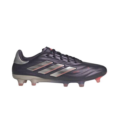 Mens Copa Pure Elite Calf Leather Firm Ground Football Boots Black Silver Adidas