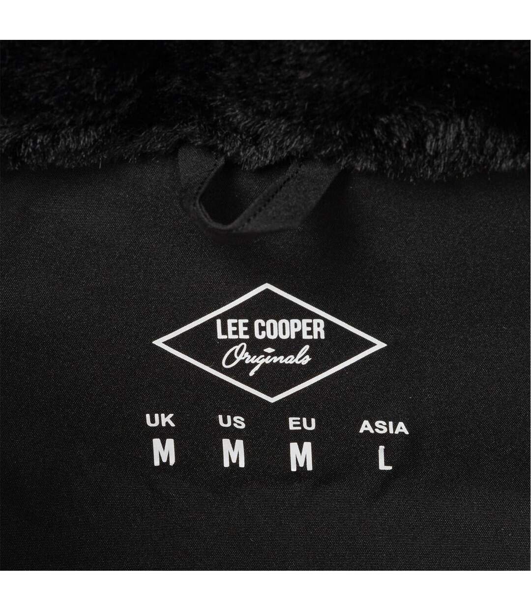 Mens Hooded Puffer Jacket Black Lee Cooper-4