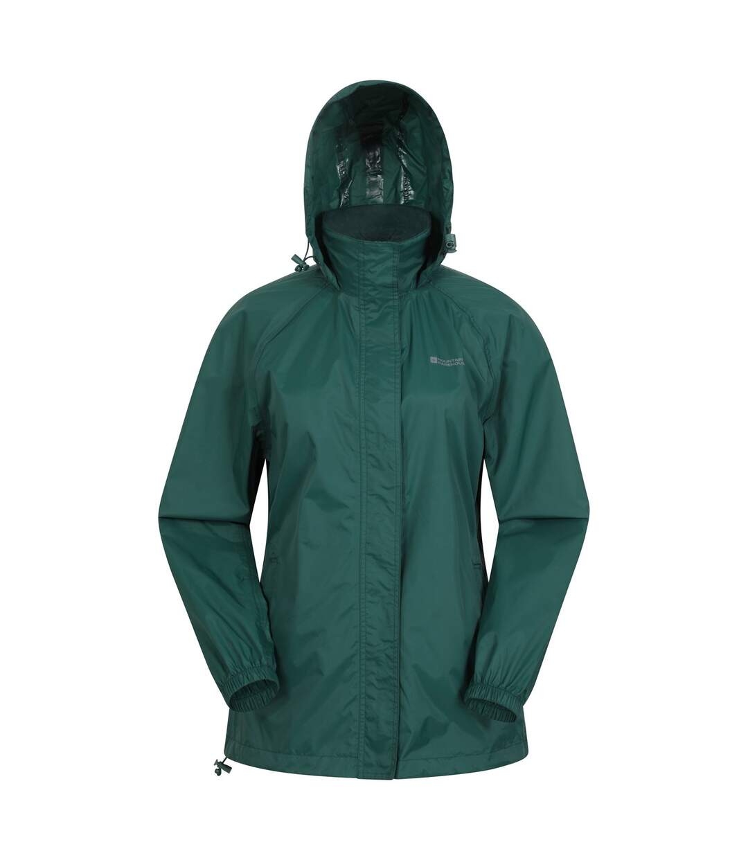 Womens/ladies pakka ii waterproof jacket dark green Mountain Warehouse-1