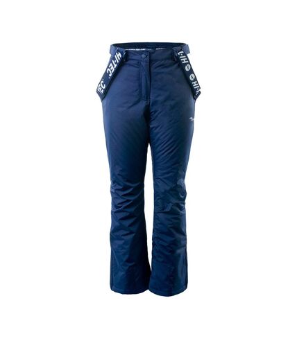 Womens/ladies darin ski trousers insignia blue/microchip Hi-Tec