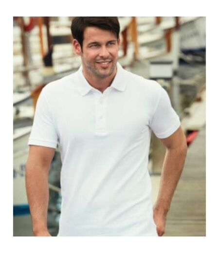 65/35 Polo À Manches Courtes Homme Blanc Fruit Of The Loom