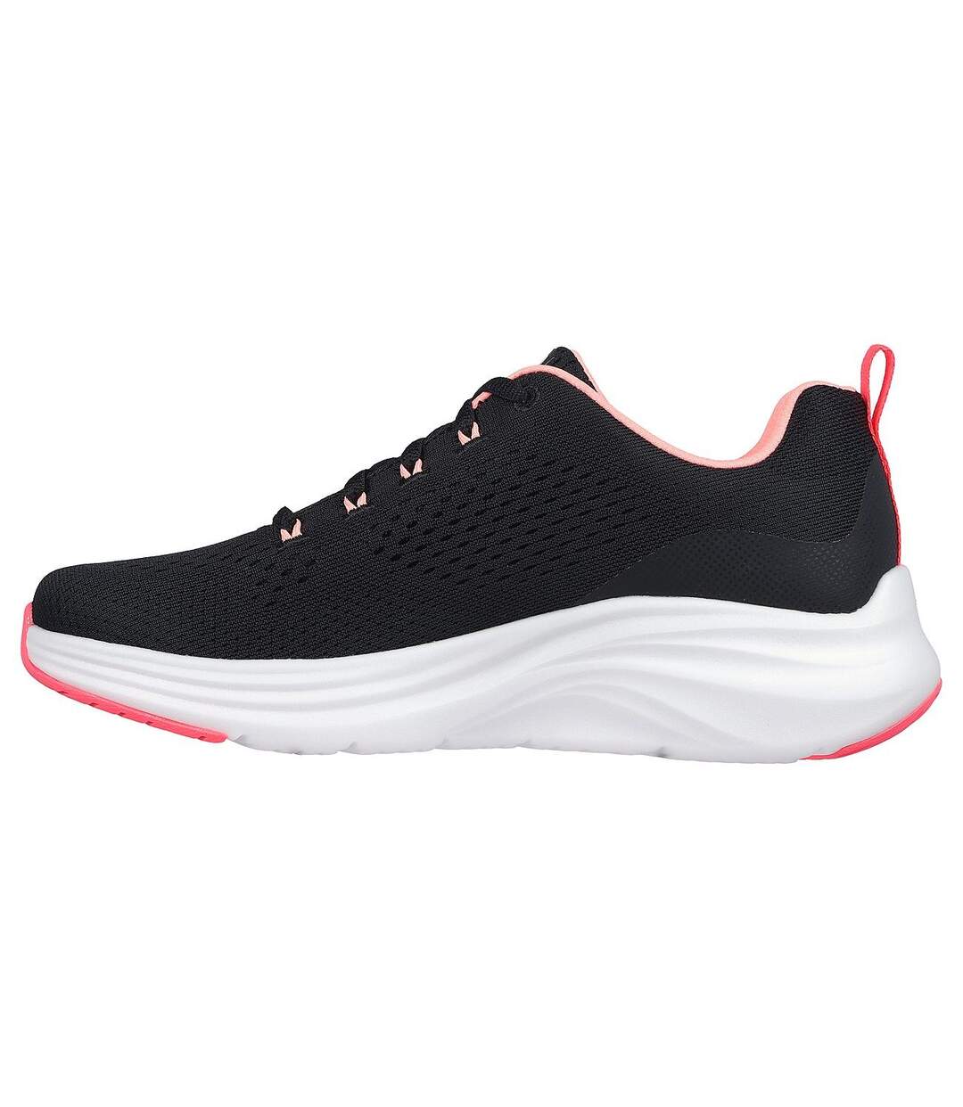 Womens/ladies vapor foam trainers black/pink Skechers-2