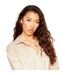 Womens/ladies Plain Oversized Shirt Dress Beige Missy Empire-3
