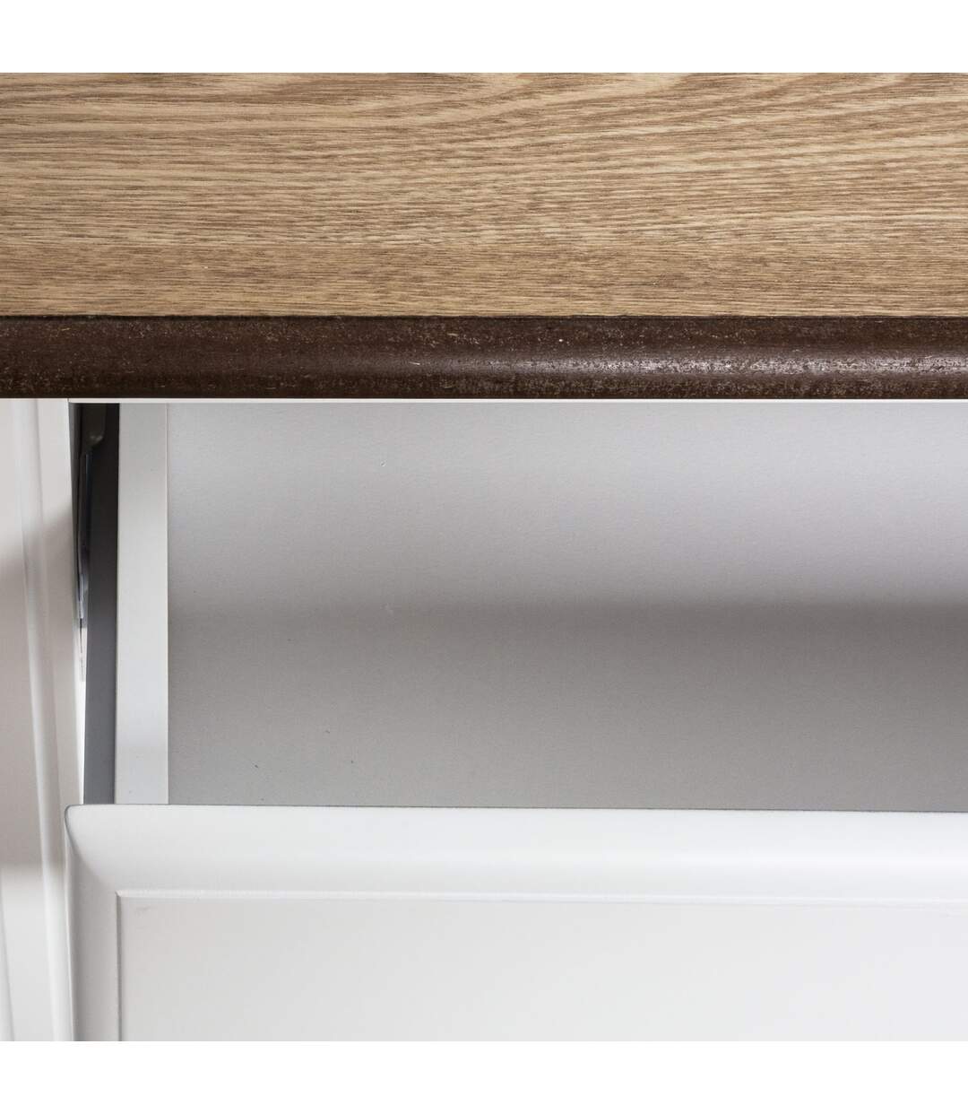 Console design bois Solen - L. 110 x H. 85 cm - Blanc-5