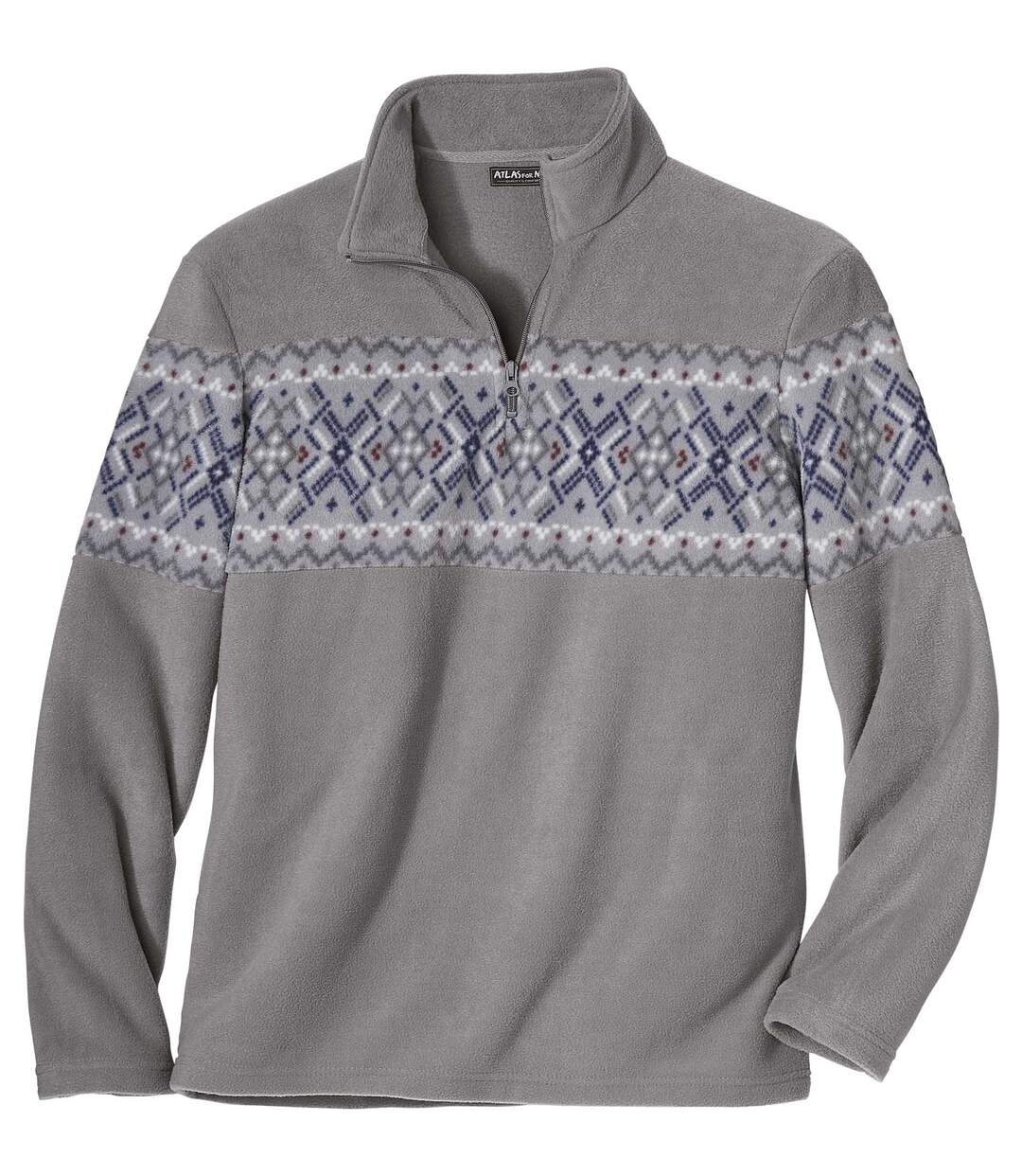 Skandináv Jacquard polár pulóver-2
