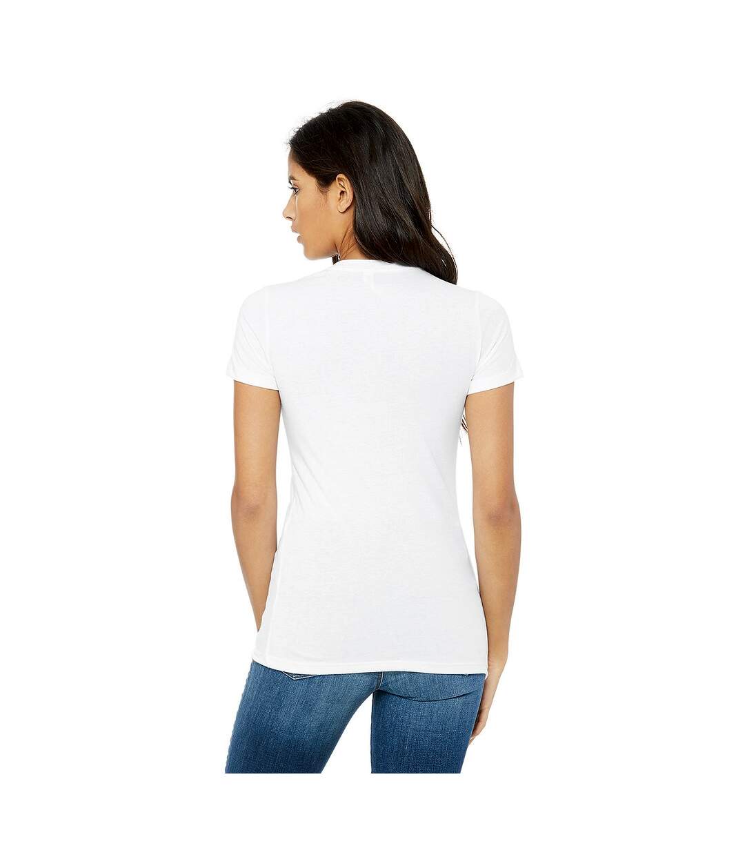 T-shirt the favourite femme blanc Bella + Canvas-2