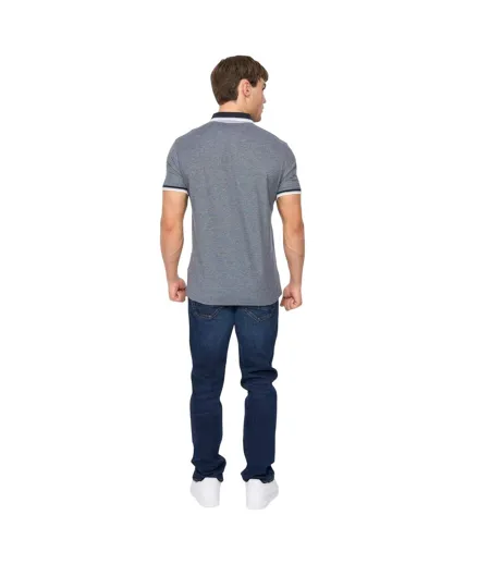 Polo Mettormoore Homme Bleu Marine Crosshatch