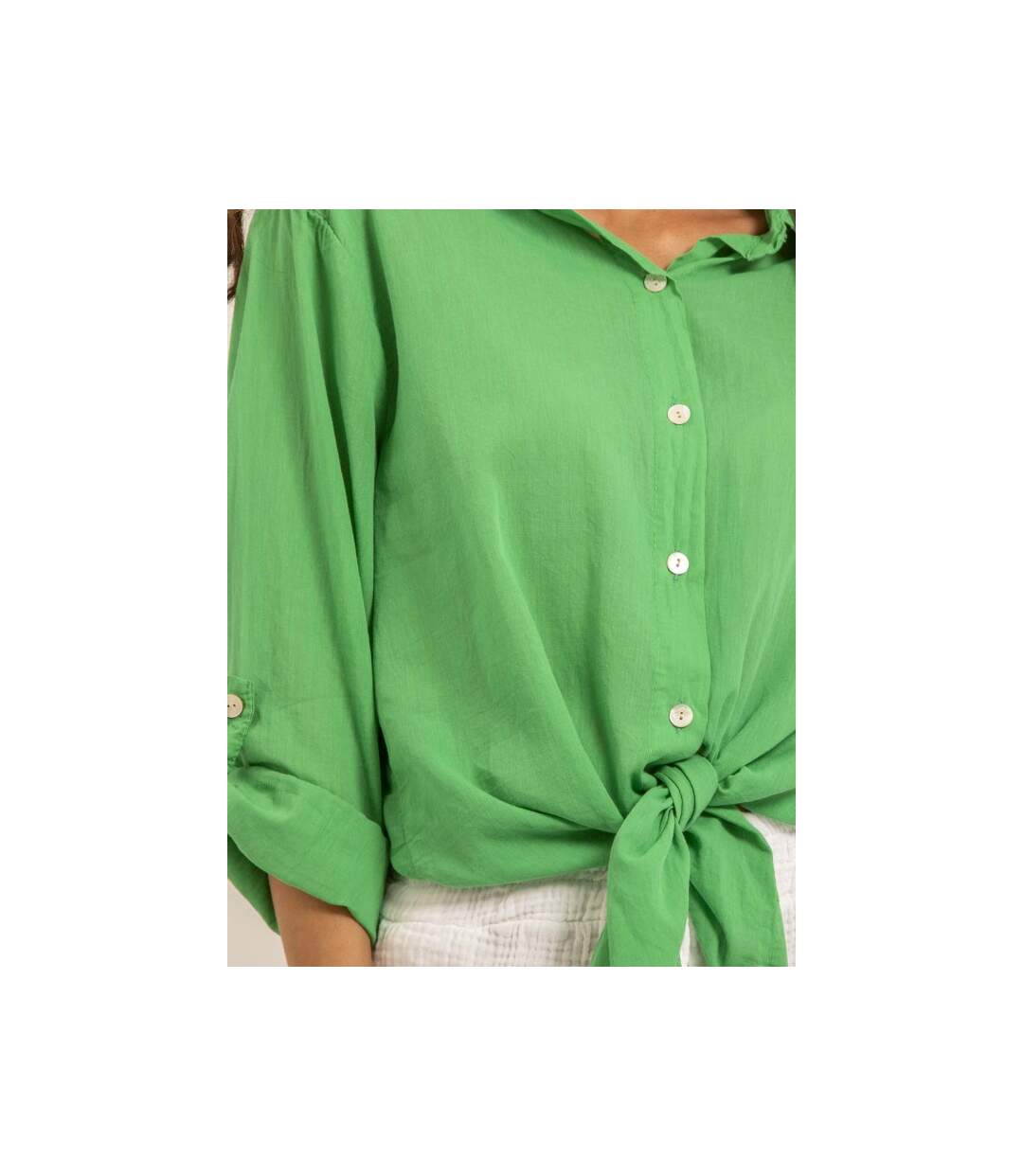 Chemise manches longues coton ORINE - Dona X Lisa-3