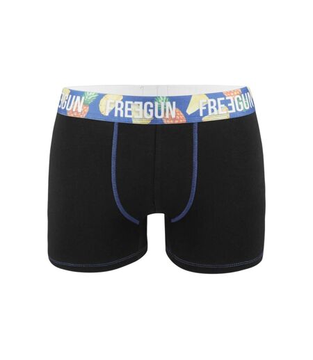 Lot de 4 Boxers homme Coton Bio Noir Freegun
