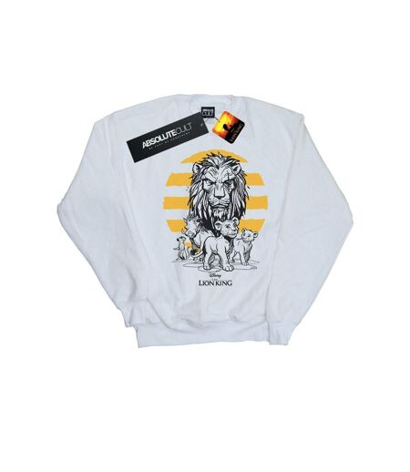 Disney Sweat Womens/Ladies The Lion King Movie Group Sweatshirt (Blanc) - UTBI22208