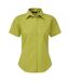 Chemisier À Manches Courtes Femme Vert Citron Premier-1