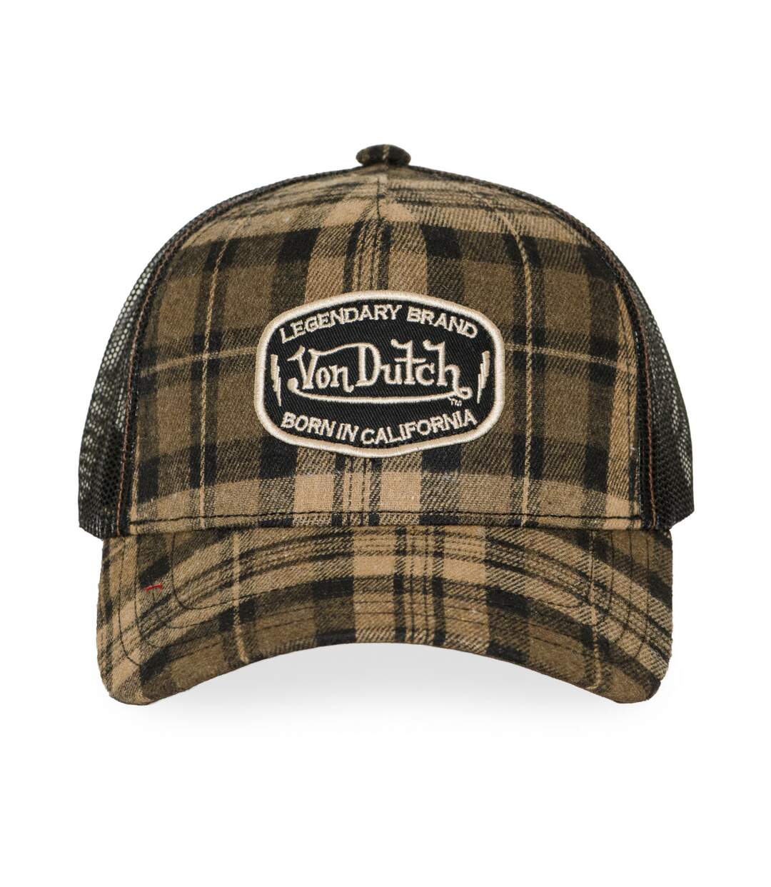 Casquette baseball avec filet imprimé carreaux et écusson Carreaux 08 Vondutch-2