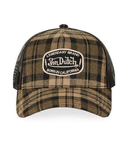 Casquette baseball avec filet imprimé carreaux et écusson Carreaux 08 Vondutch