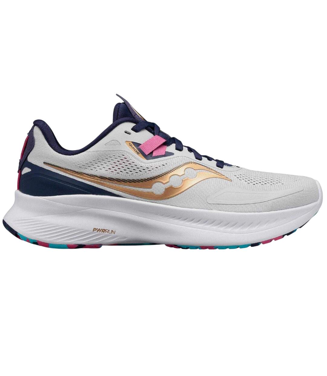 Womens/ladies Guide 15 Running Shoes Grey Saucony-1