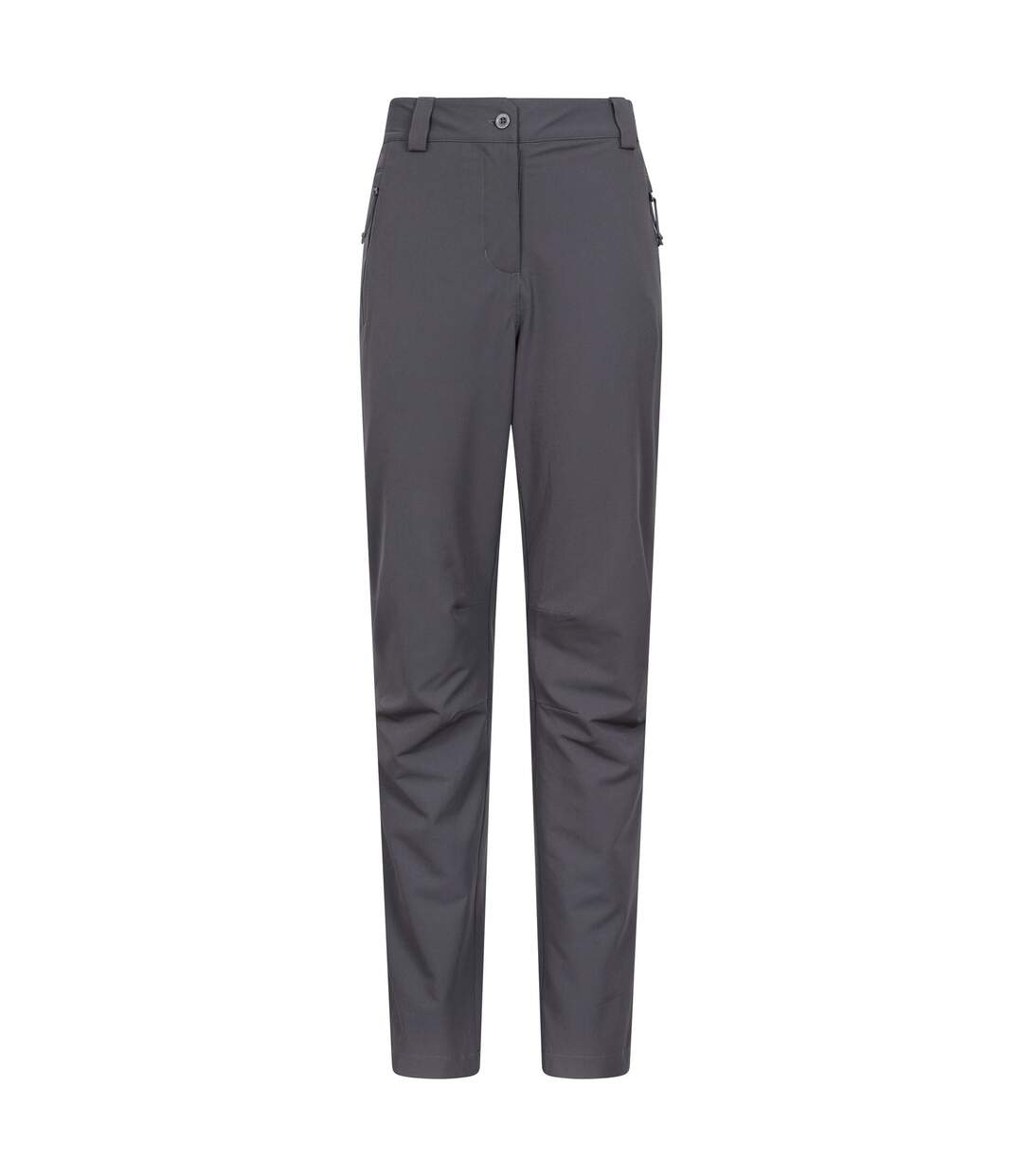 Womens/ladies Arctic Ii Stretch Fleece Lined Regular Trousers Dark Grey Mountain Warehouse-1