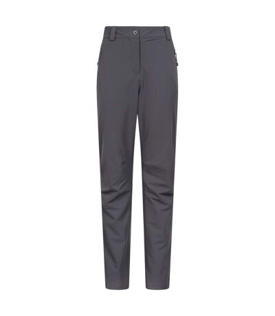 Womens/ladies Arctic Ii Stretch Fleece Lined Regular Trousers Dark Grey Mountain Warehouse